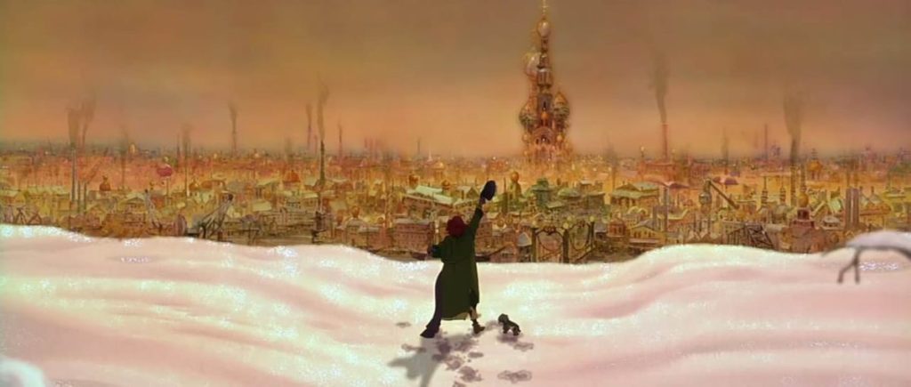 Anastasia looking over Russia. real facts behind the 1997 movie