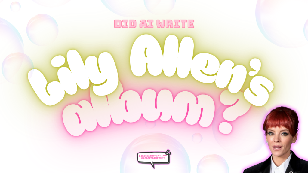 did ai write lily Allen's new album?