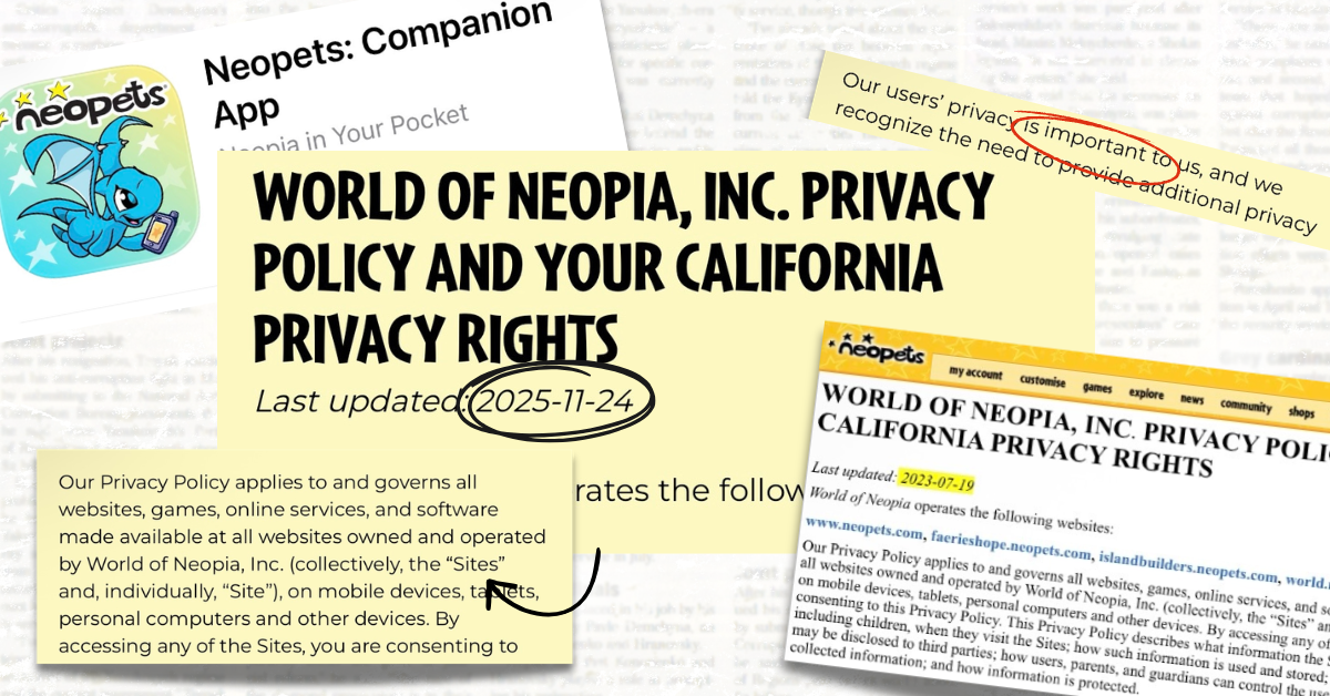 Neopets’ New Mobile Apps Raise Questions About Privacy